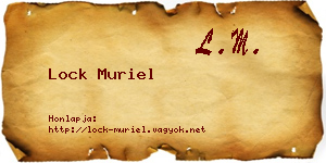 Lock Muriel névjegykártya